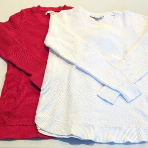 BUNDLE LOFT Crew Neck Sweaters (Lot of 2)